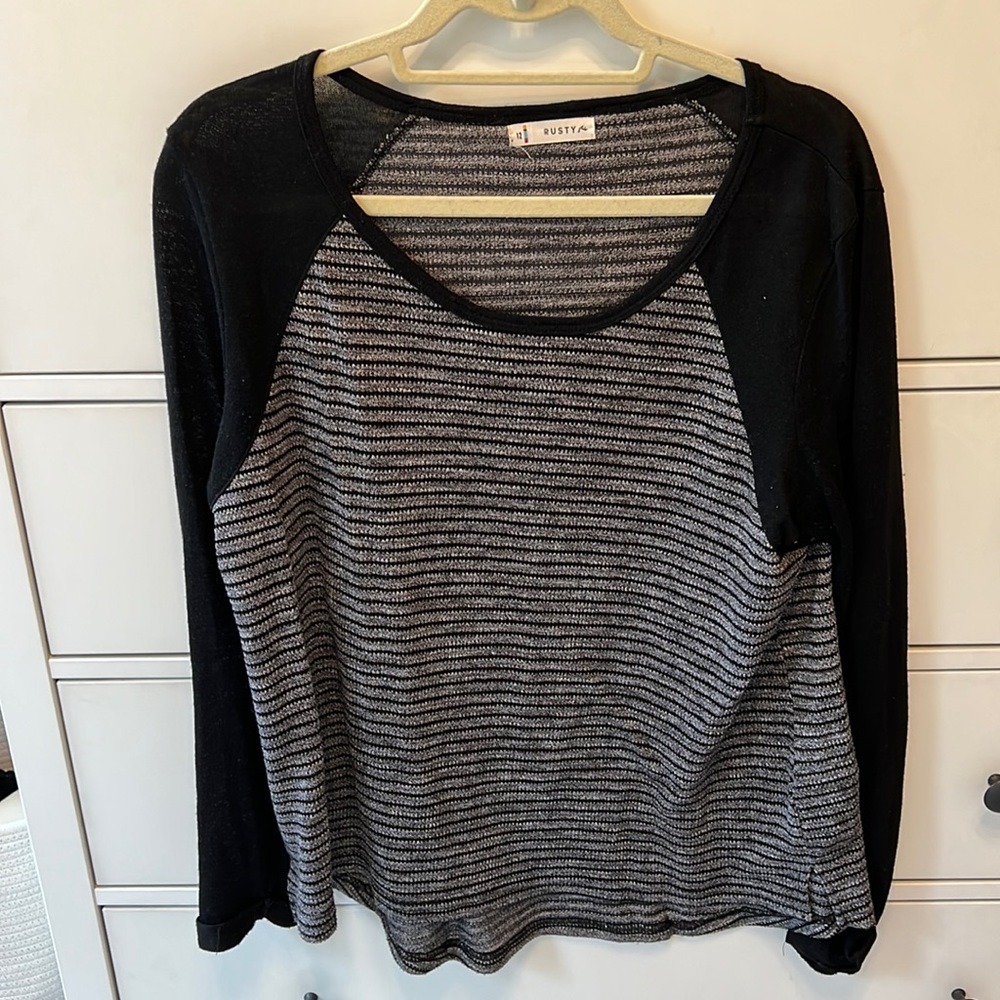 Black Striped Shirt